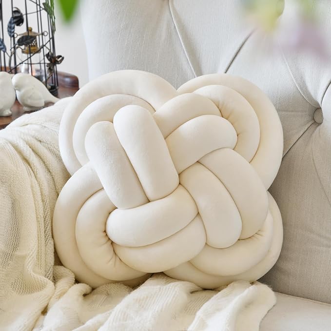 Xuyier Knot Pillow Ball, Decorative Throw Pillows by Xuyier