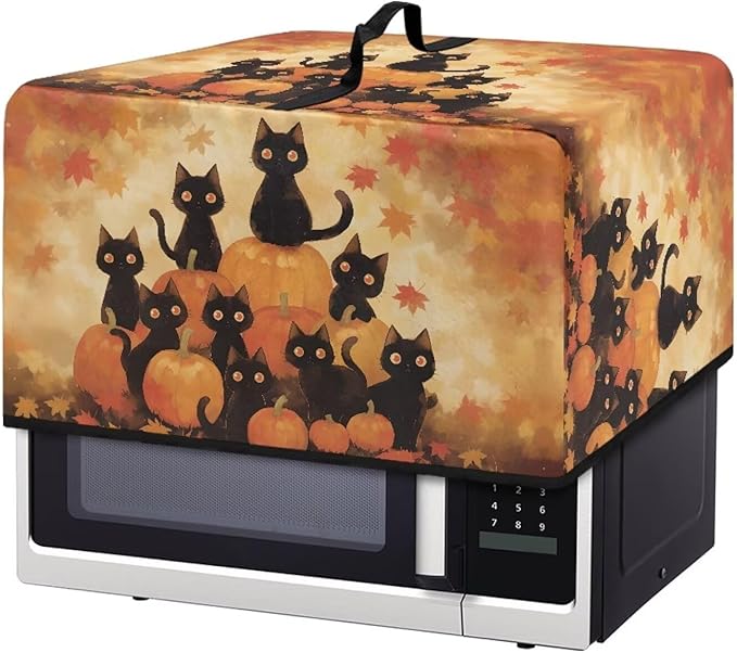 Microwave Oven Dust Cover, Thanksgiving Cat Heat-Resistant Waterproof Microwave by Unknown