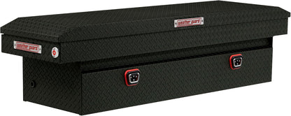 weather guard model 127-52-04 saddle box, aluminum, full shown in use