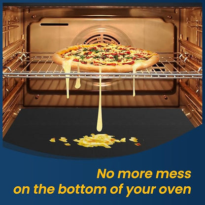 4Pack Oven Liners for Bottom of Electric Gas Oven, Thick Heavy Duty Nonstick - Image 3
