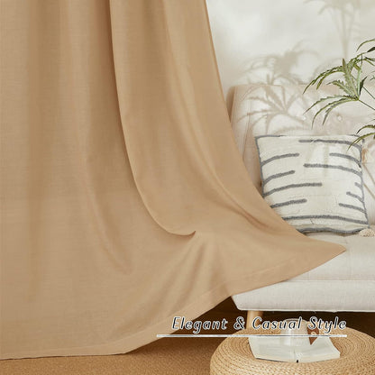 nicetown burlap linen doorway curtains 80 inches long, package contents