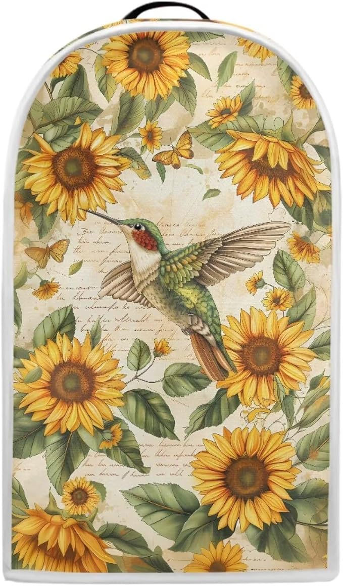 Birds Sunflower Print Blender Dust Cover, Stand Mixer or Coffee Maker Appliance - Image 2
