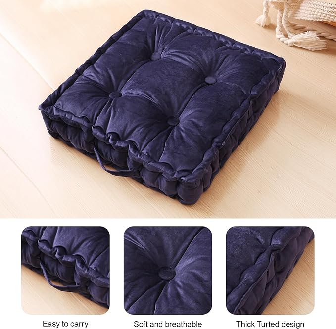 Square Floor Pillows, Large Floor Cushion - Image 2