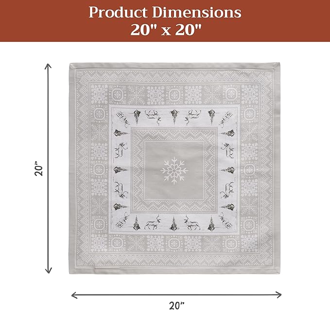 Maison d' Hermine Cloth Napkins Set of 4 100% Cotton - Image 7