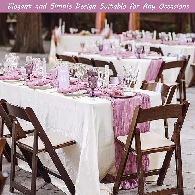 12 Pack 10Ft Cheesecloth Table Runner 35x120 Inch Boho Gauze Table Runner - Image 7