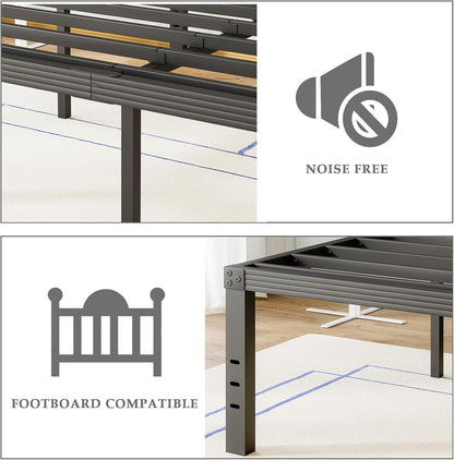 fschos 18 inch metal-bed-frame twin-xl/no box spring needed/reinforced, package contents