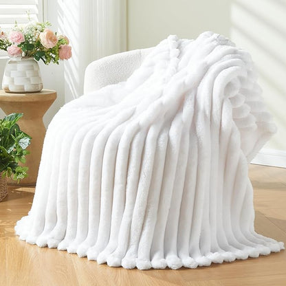 NEWCOSPLAY Super Soft Throw Blanket White Premium Silky Flannel Fleece 3D by NEWCOSPLAY