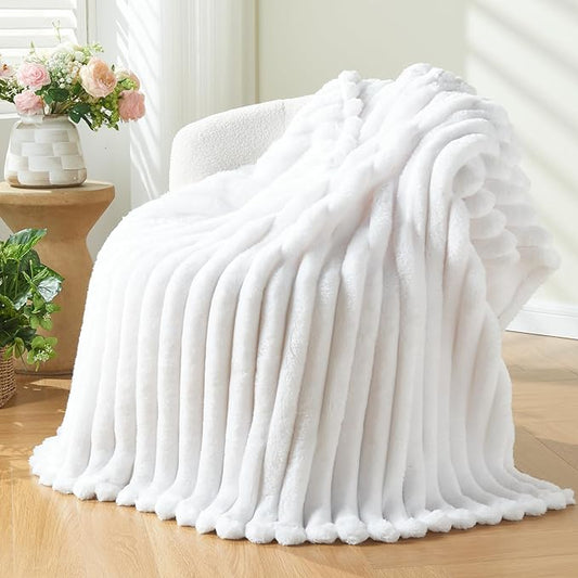 NEWCOSPLAY Super Soft Throw Blanket White Premium Silky Flannel Fleece 3D by NEWCOSPLAY