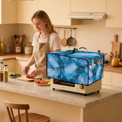 Toaster Oven Dust Cover with Storage Pockets, Dust Protection Smart Oven Cover - Image 3