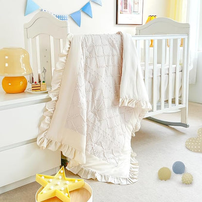 Wowelife Crib Bedding Set for Girls, 3 Pieces Baby Crib Bedding Set Newborn - Image 8