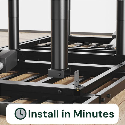 sunsgrove california king adjustable bed frame with wireless showing dimensions