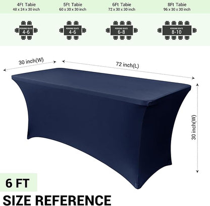 Obstal 6ft Stretch Spandex Table Cover - Image 4