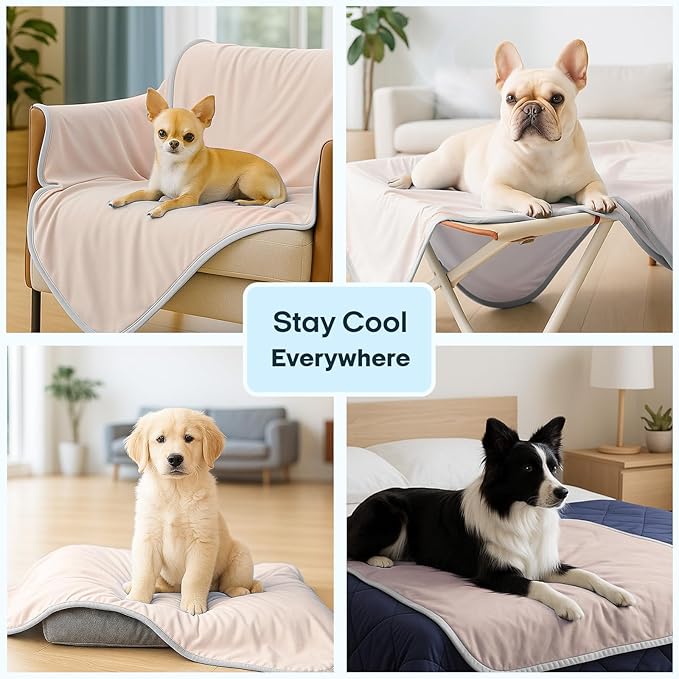 Zonli Premium Cooling Blanket for Dogs-Lightweight Fluffy Pet Throw & Bed Cover - Image 6