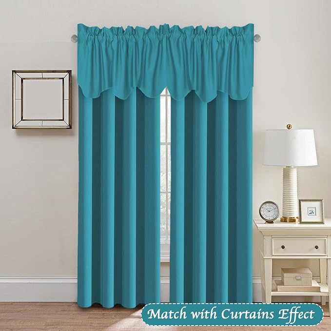 H.VERSAILTEX 4 Panels Blackout Curtain Valances - Image 2