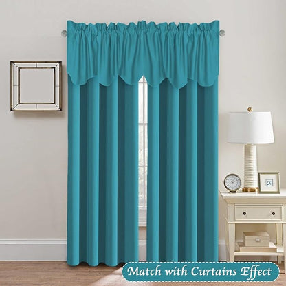 H.VERSAILTEX 4 Panels Blackout Curtain Valances - Image 2