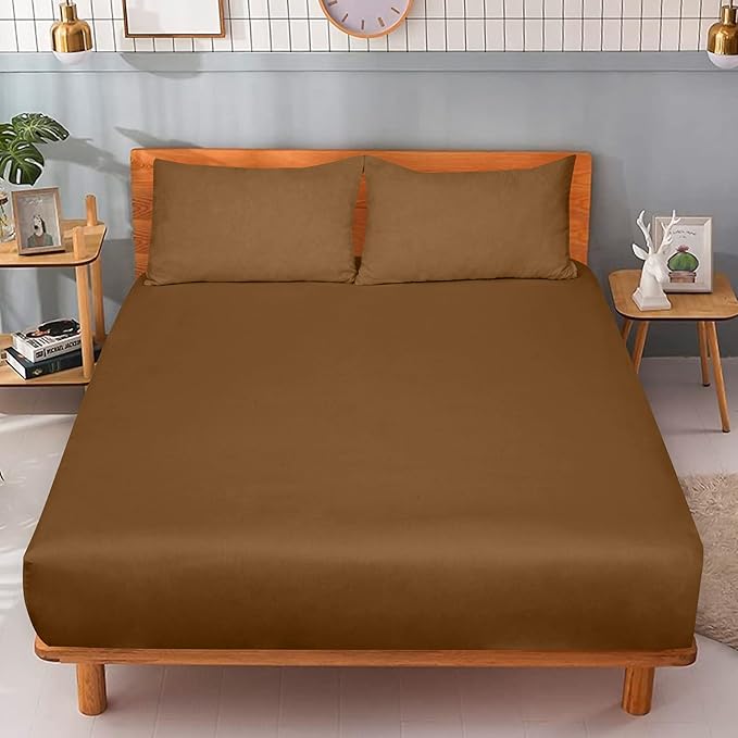 ROYALE LINENS 300 Thread Count 100% Long Staple Combed Cotton Fitted Sheet Queen - Image 9
