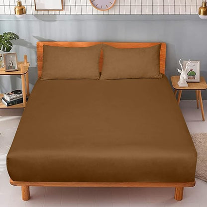 ROYALE LINENS 300 Thread Count 100% Long Staple Combed Cotton Fitted Sheet Queen - Image 9