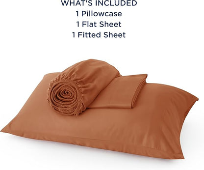 Bedsure Cooling Sheets Twin, Rayon Derived from Bamboo, Breathable & Soft Twin - Image 6