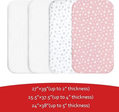 Pack and Play Sheets & Waterproof Terry Pack N Play Mattress Protector Pad - Image 7