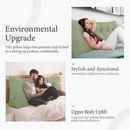 10 lbs Thickened Headboard Pillow Wedge Pillow Headboard Reading Pillow Bed - Image 5