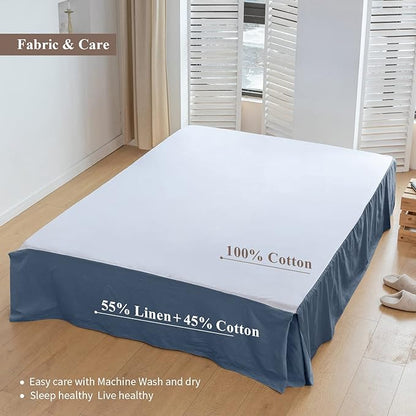 BISELINA French Linen Bed Skirt - Image 3