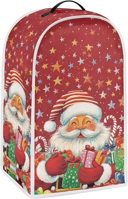 Christmas Blender Covers for Kitchen Countertop Decor, Santa Claus Blender by HUISEFOR