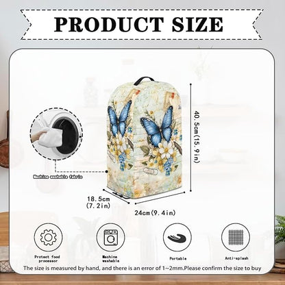 Blender Cover Stand Mixer Covers Boho Floral Butterfly Anti Fingerprint Dust - Image 5
