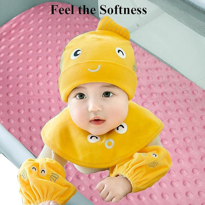 Dot Bassinet Sheet Set 2 Pack Stretch Fitted Bedside Sleeper Bassinet Sheets - Image 5