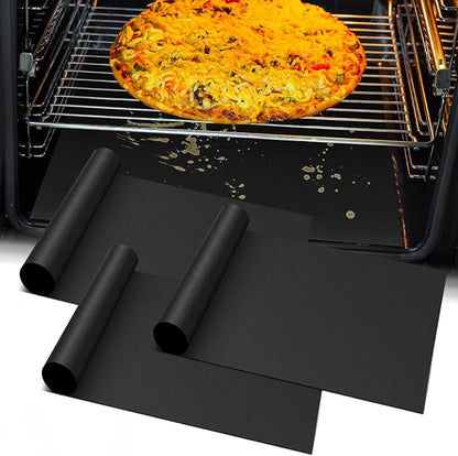 Oven Liners for Bottom of Electric Gas Oven -3Pack Large Heavy Duty Oven by GoldeerkitchenBakingAccessoriesTools