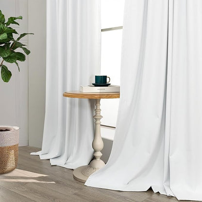Blackout Curtains 108 Inch Long 2 Panels Burg Sound Curtains Noise Reducing - Image 8