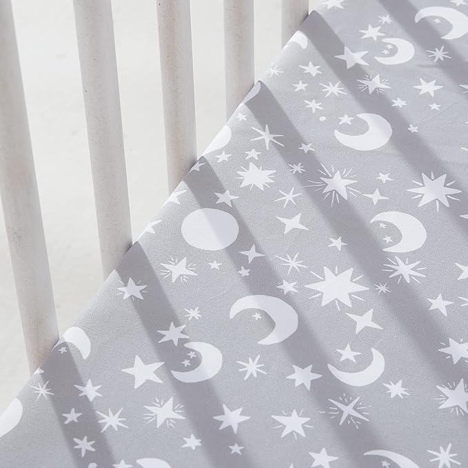 Bimocosy Crib Sheets 4 Pack, Baby Crib Sheets Fitted - Image 7
