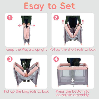 Pamo Babe Pack and Play with Bassinet - Image 6