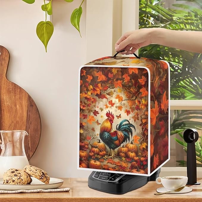 Coffee Maker Cover Protector, Christmas Santa Claus Coffee Machine Dust Cover - Image 4