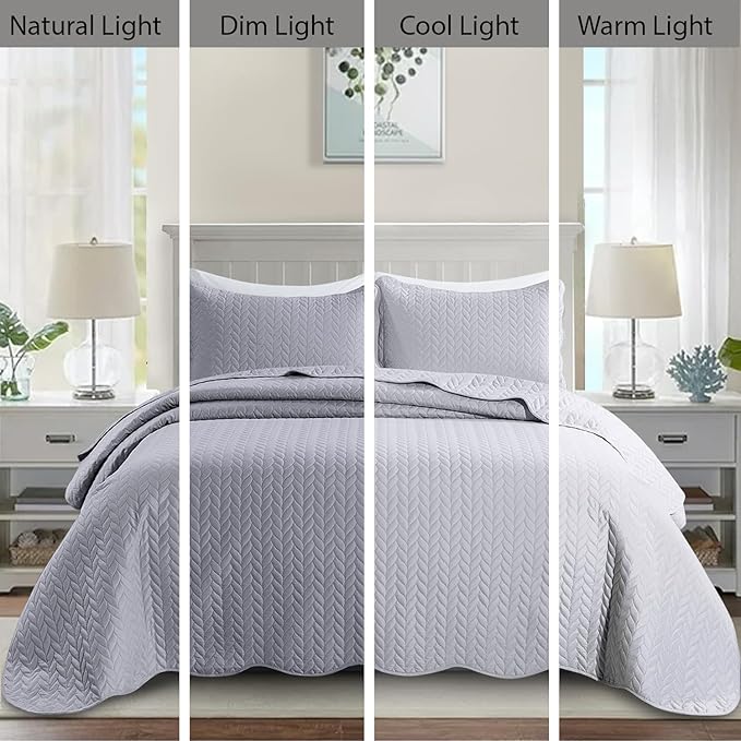IR Imperial Rooms California King Quilt Bedding Set Size + 2 Pillow Shams - Image 7