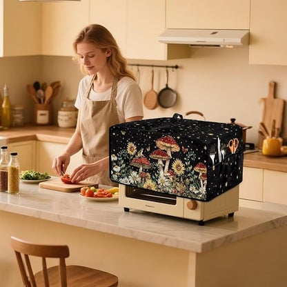 Microwave Oven Dust Cover Waterproof Toaster Oven Cover Foldable - Image 3