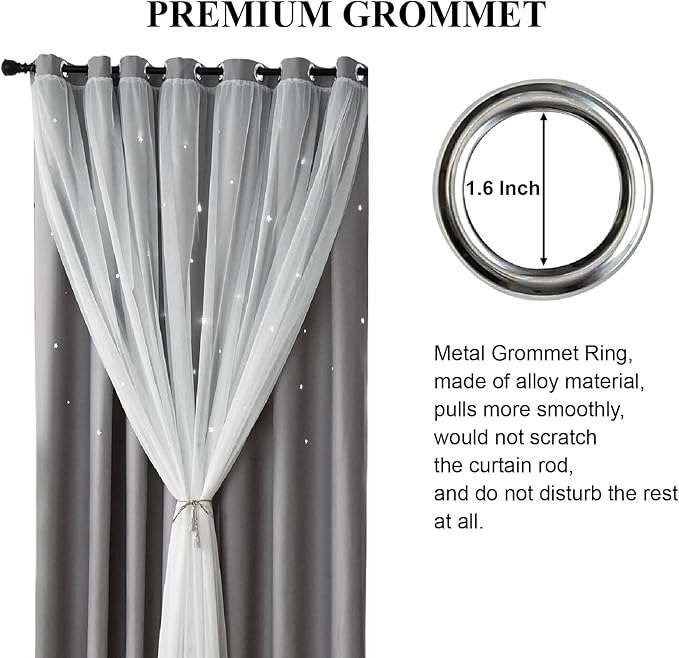 Star Blackout Curtains for Bedroom - Image 4