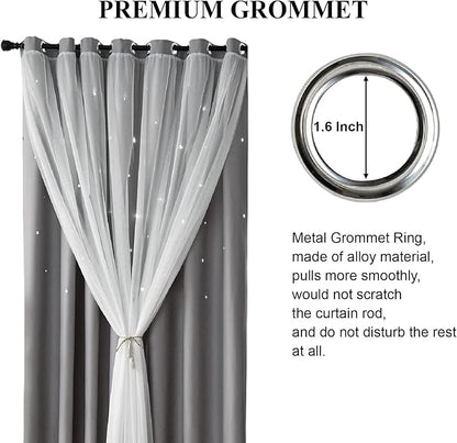 Star Blackout Curtains for Bedroom - Image 4