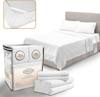 King Size Sheets Set Cooling by AbeeroHome