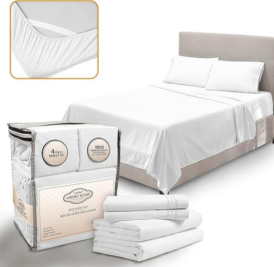 Full Size Bed Sheets Cooling by AbeeroHome