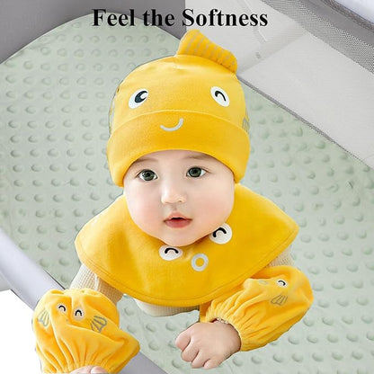 Dot Bassinet Sheet Set 2 Pack Stretch Fitted Bedside Sleeper Bassinet Sheets - Image 5