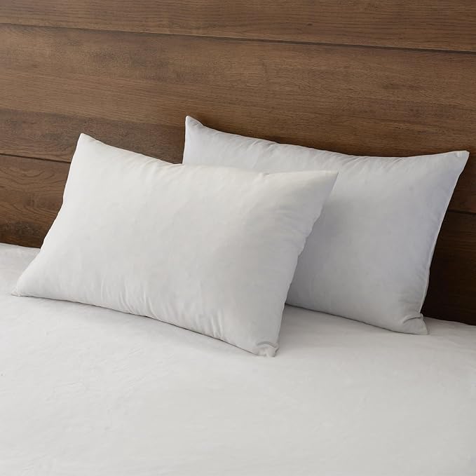 APSMILE Organic 12x20 Feather Down Throw Pillow Inserts Set of 2, 100% Cotton by APSMILE