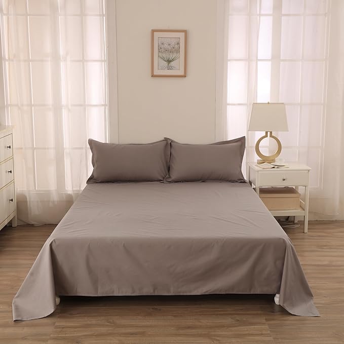 WenBags Lightweight Waterproof Flat Sheet 90 * 118 Inches California King - Image 5