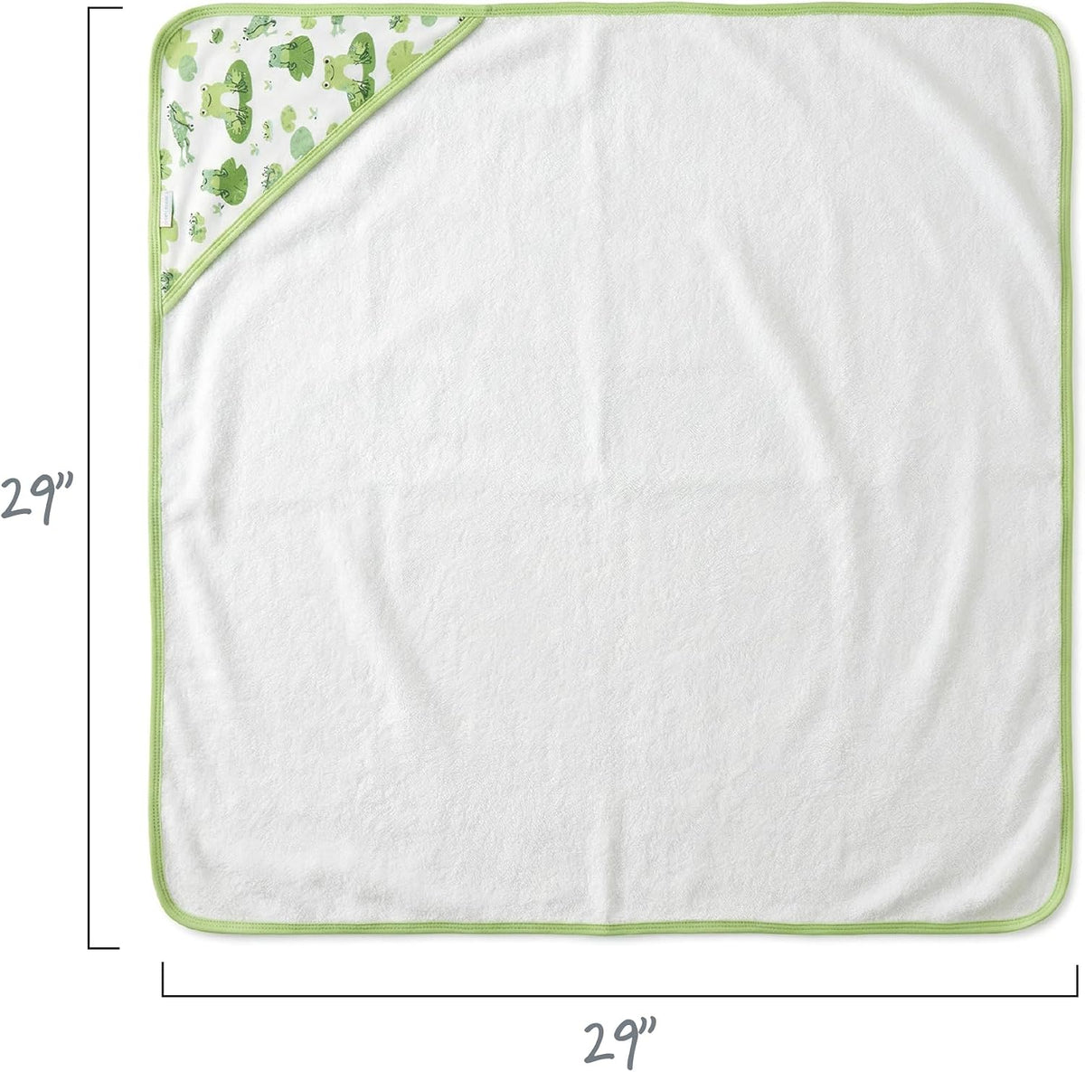 butterblu harper - 100% organic cotton hooded towels showing dimensions