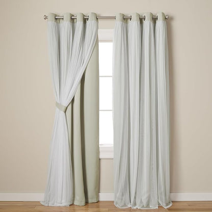 TOWN & COUNTRY LUXE Talia Double Layer Indoor Curtains, Sheer and Room by TOWN+%26+COUNTRY+LUXE