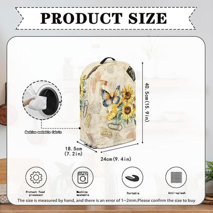Butterfly Sunflower Blender Dust Cover Stand Mixer or Coffee Maker Appliance - Image 6