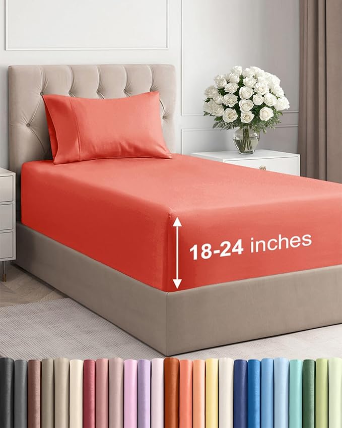 Extra Deep Pocket Twin Sheets by CGKUnlimited