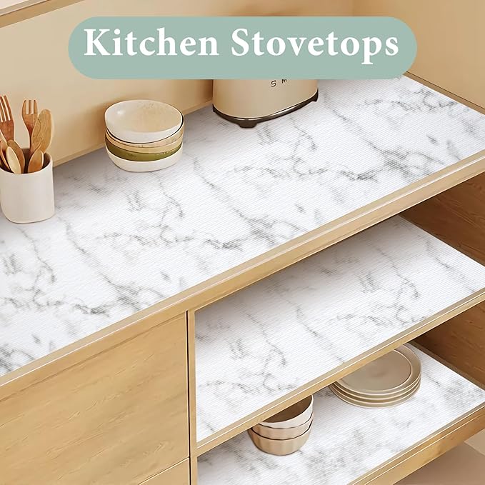 Drawer and Shelf Liner for Kitchen Cabinet: 17 in X 30 Ft Non Slip Waterproof - Image 6