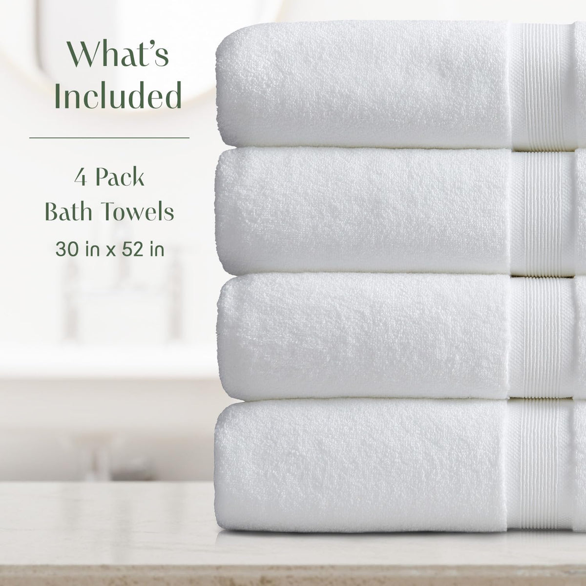 springtree home luxury bamboo rayon plush bath towel shown in use