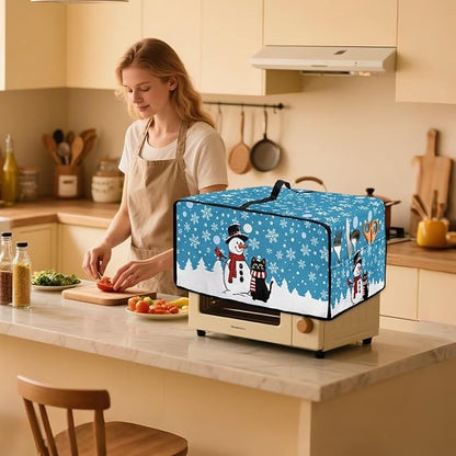 Microwave Oven Cover Air Fryer Toaster Oven Dust Cover, Stain-resistant Small - Image 3
