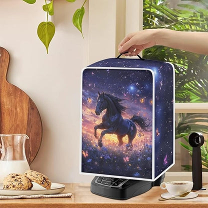 Mumeson Butterfly Horse Coffee Maker Cover, Blender Cover Dust Protection - Image 4